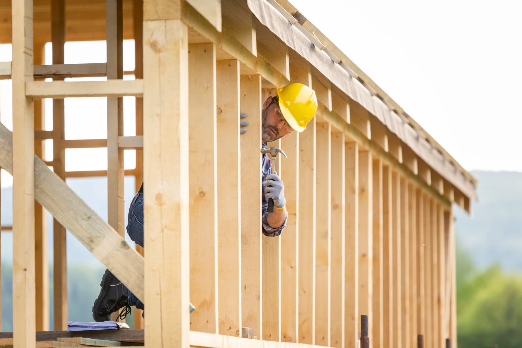 A builder working the framing to the same standard Ashburn holds its Delaware homes to.
